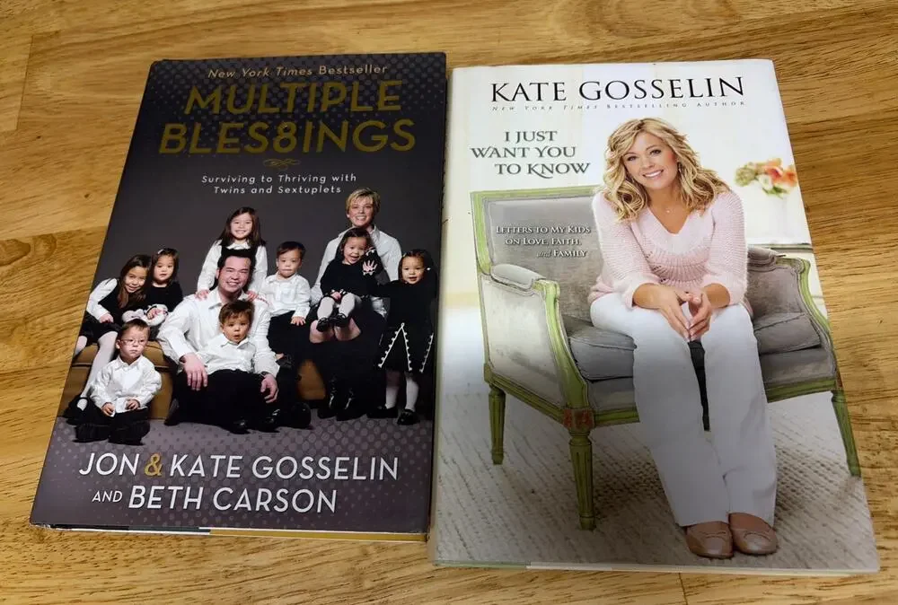 Kate Gosselin Hardcover 2 Book Lot: Multiple Bles8ings & I Just Want You To Know
